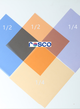 ROSCO 订制色片纸色温片 20*20CM CTB 1/4 1/2 CTO 1/4 1/2