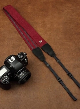 cam-in防滑单反数码照相机背带 微单摄影肩带通用型 紫色CAM1214A