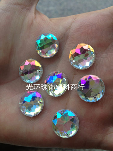 台湾亚克力婚纱手缝钻