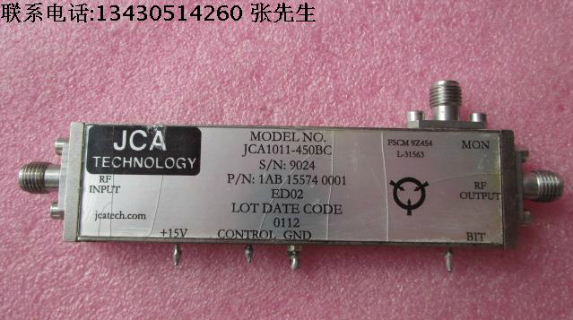 美国JCA进口 JCA1011-450BC 6.8-11.2GHz 34dB 27dBm SMA 低噪声微波功率放大器 可提供详细测试图