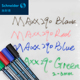 德国进口Schneider施耐德 Maxx290白板笔记号笔子弹头环保绘画笔