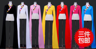 练习服 少儿童水袖 古典舞蹈水袖 连体水袖 子舞 练功服 藏族舞蹈水袖