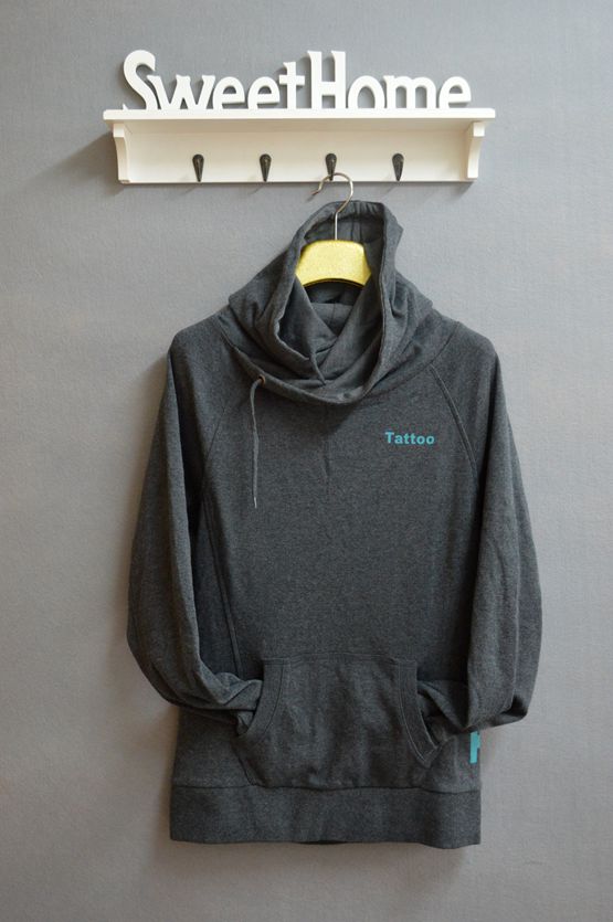 欧美风宽松长袖女士纯棉带帽卫衣