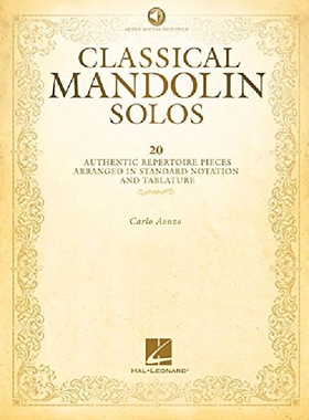 【预订】Classical Mandolin Solos (Book/Onlin...