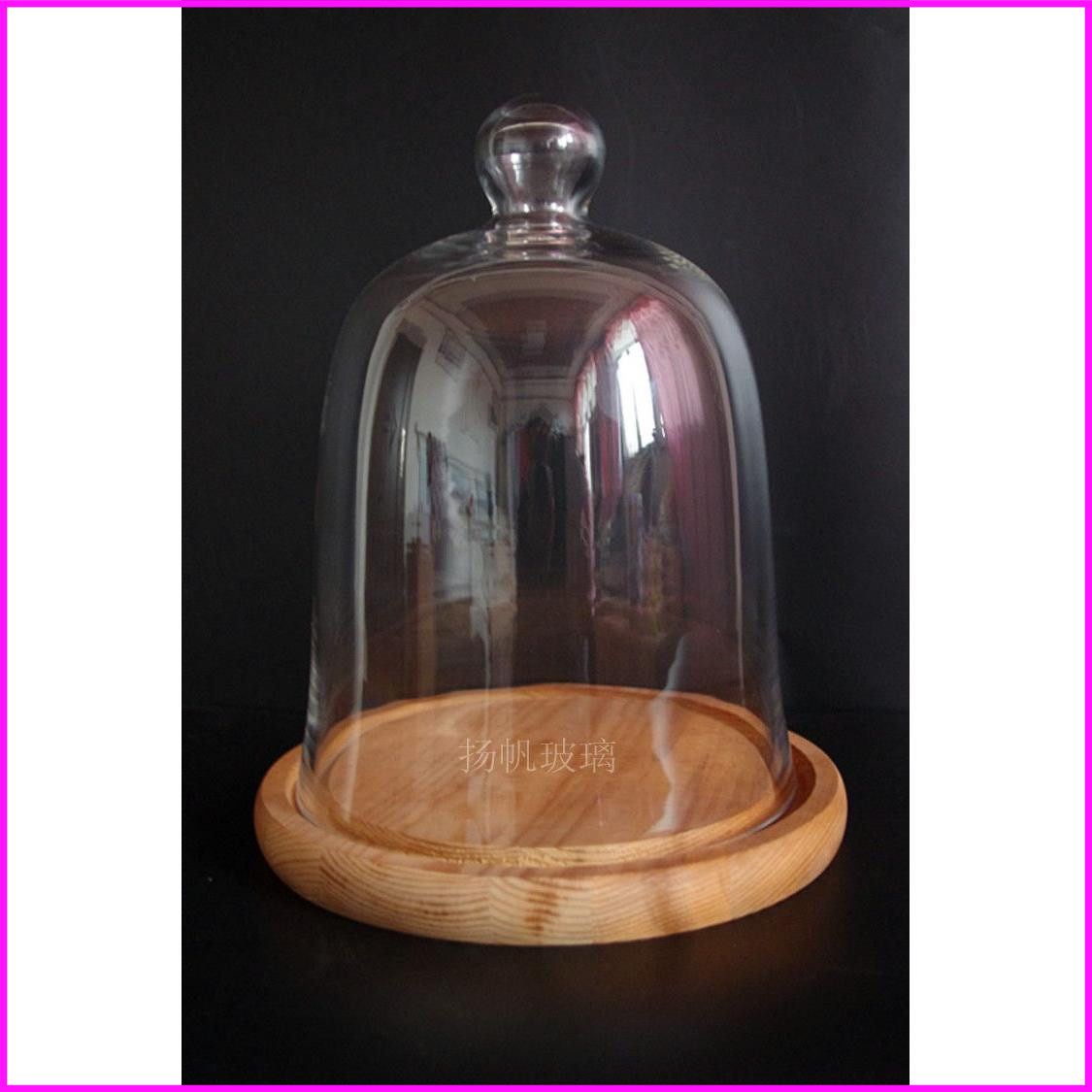 简约欧式玻璃罩摆件防尘罩装饰罩永生花透明玻璃罩节日婚庆礼品