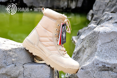 Bottes militaires pour homme en cuir - Ref 1399122 Image 5