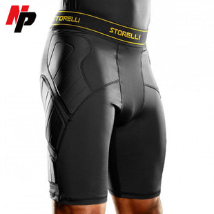 进口防撞防摔紧身裤训练防护裤守门员骑行健身篮球运动短裤男款