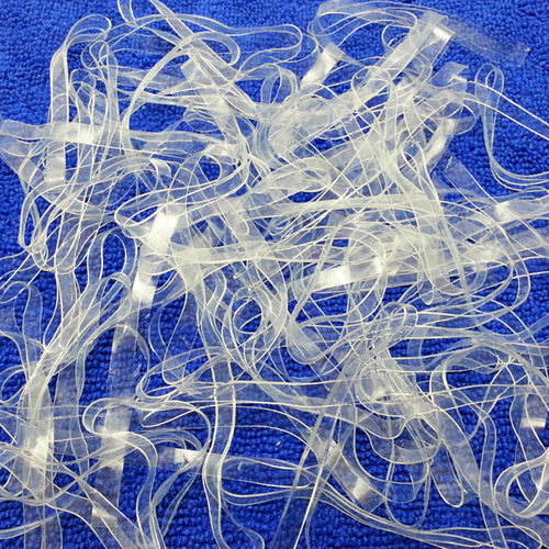 纯透明包装捆扎宽条发绳橡皮筋