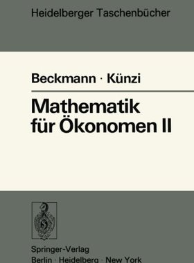 【预订】Mathematik Fur Okonomen II: Lineare ...