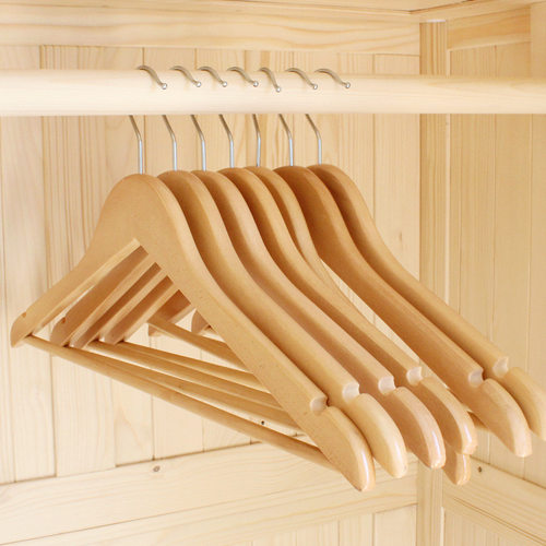 wooden Hangers For Clothes Drying Rack adult coat 衣架木质
