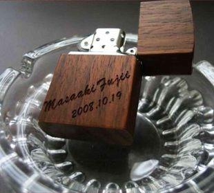 包邮ZIPPO打火机配件芝宝木壳个性雕刻芝宝外壳私人定制名字 日期