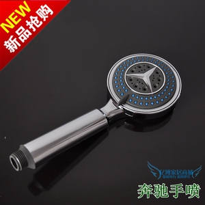 ABS塑料电镀淋浴花洒 宾馆酒店淋浴头 奔驰手持喷头 花洒厂价直销