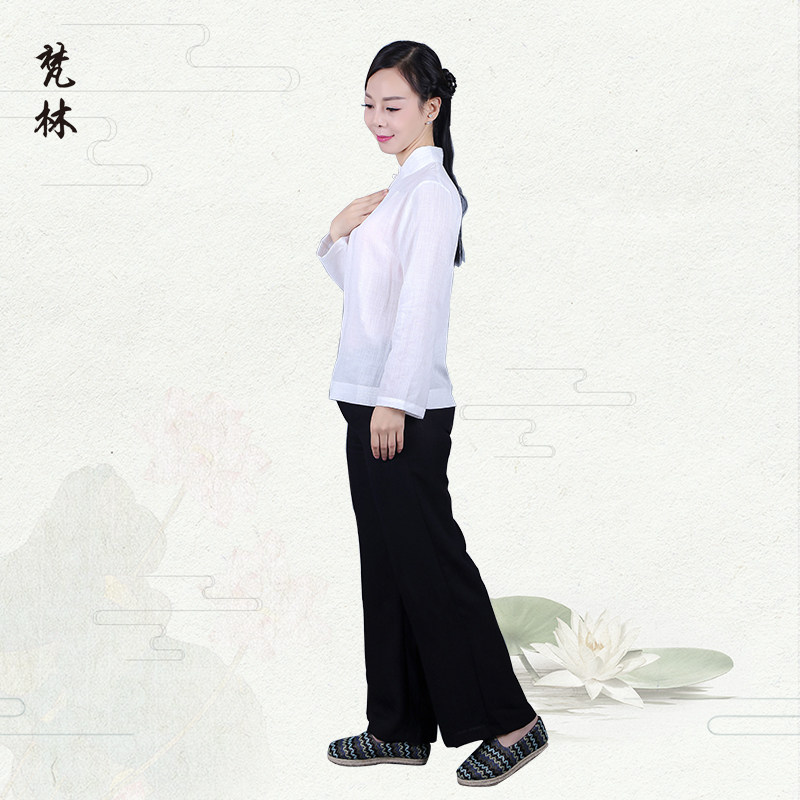 Chinese style jacket Hanfu full dress Long sleeve Summer wear Buddhist clothes meditation Chinese style frogin the Women's clothing/Boutique , Costume/National costume/Stage costumes , National costume/Costumes  category - from Buy2taobao.com to provide professional Taobao agent buy service