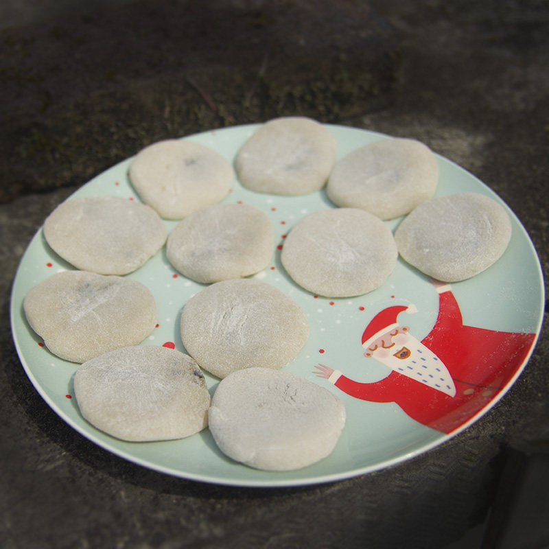 湖南特产 农家手工糯米糕 攸县金饼 芝麻馅 软糯 500g