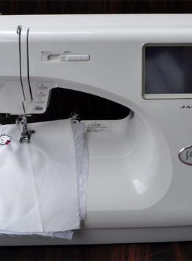 JANOME 9000真善美日本制电脑绣花缝纫机锁边220V多功能机一体