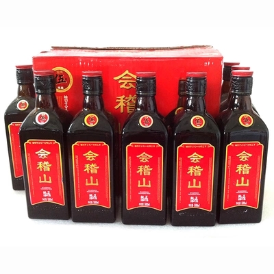 特价江浙沪包邮 绍兴黄酒会稽山纯正五年手工花雕酒 500ML*8