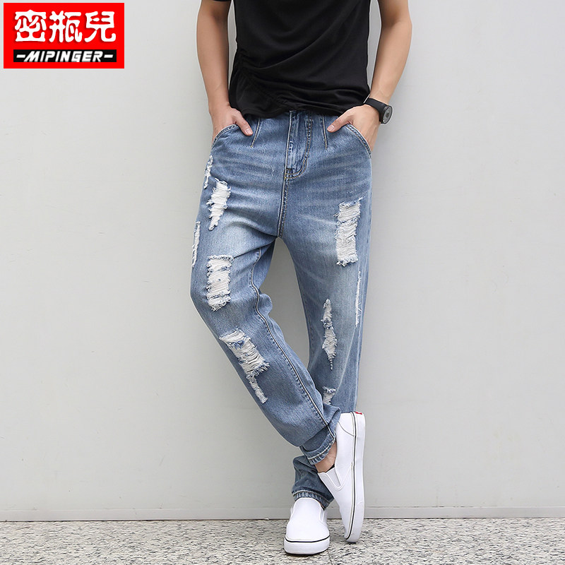 Jeans pour adolescent Sarouel en coton pour été - Ref 1461331 Image 1