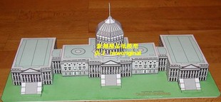 美国国会大楼国会大厦白宫建筑 汽车场景 车模场景模型