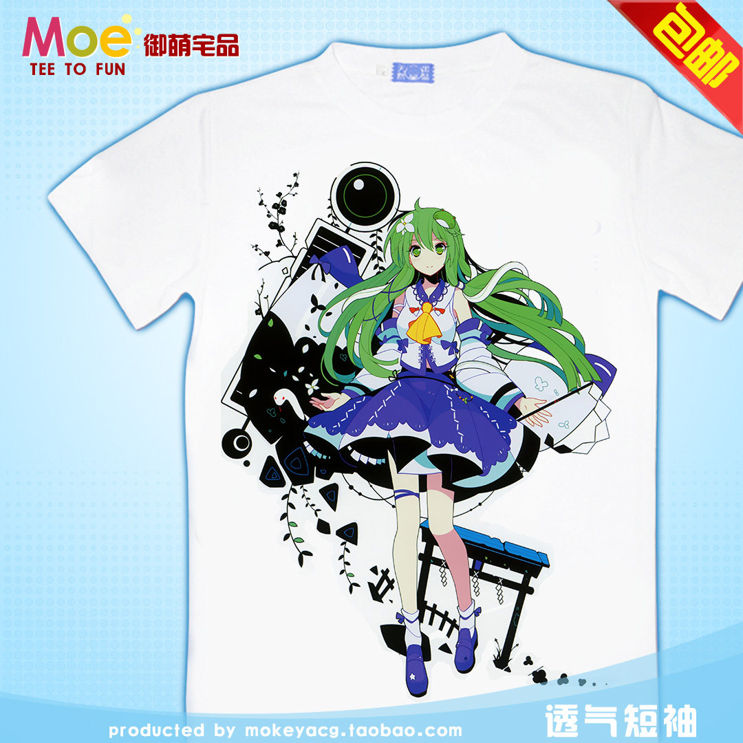 5款 东方Project T恤 东风谷早苗 T恤 动漫纯棉短袖长袖T恤文化衫