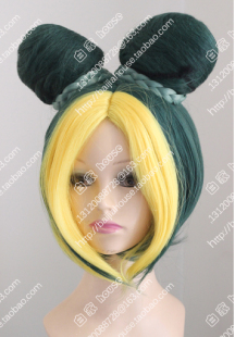 特价 JOJO的奇妙冒险 空条徐伦/徐徐 墨绿金色 多色可选 COS假发
