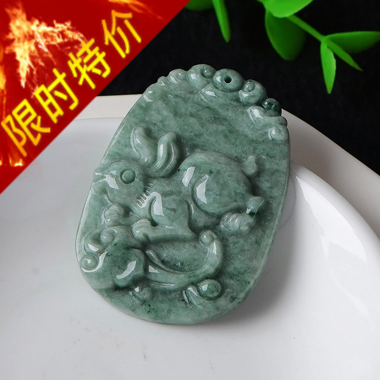 玉器天然a货挂件男女款生肖兔