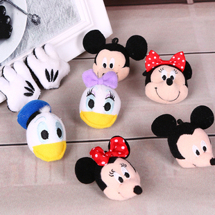 毛絨玩具泰迪熊頭米奇公仔DIY手工項鏈帽子手套配件手機殼配飾