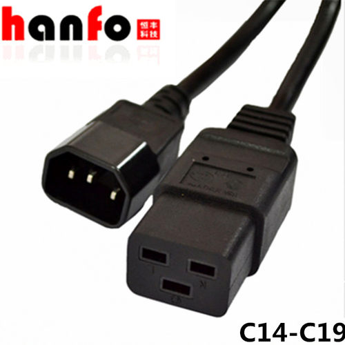 UPS服务器电源延长线C14转C19PDU电源线 适用于10A转16A C14-C19