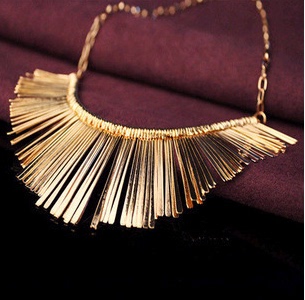 necklaces 金色流苏锁骨链百搭配饰品women 项链2023年新款 女个性