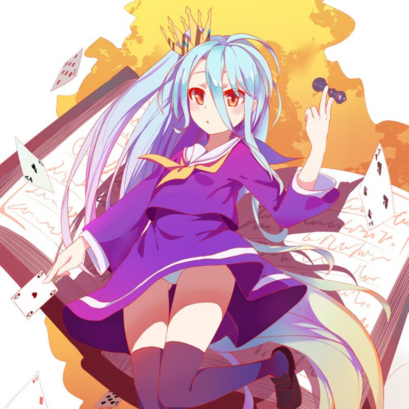 游戏人生no game no life 白 空  cosplay女装 来图定做动漫服