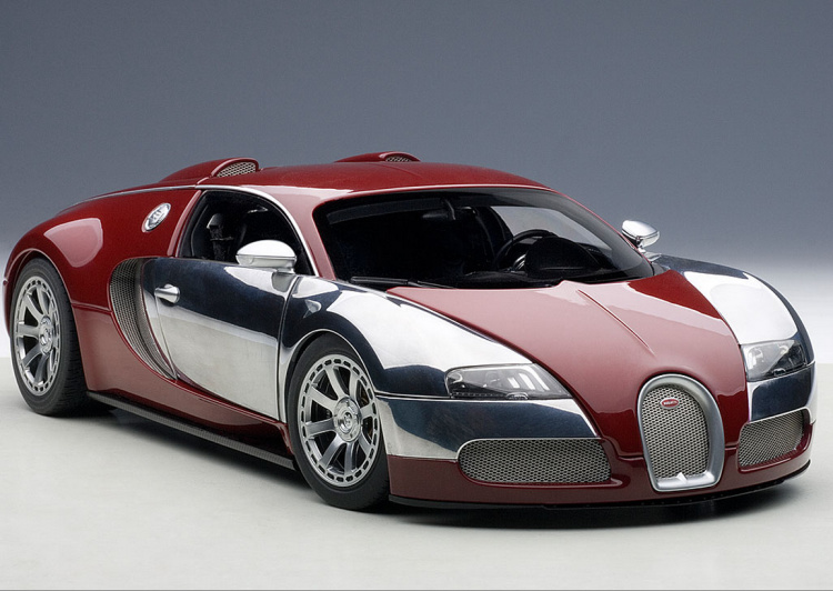 奥拓autoart 1:18 布加迪威龙 威航 veyron 电镀红色