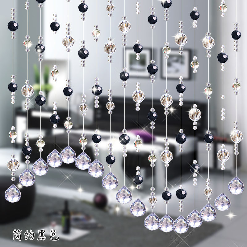 实惠蓝堡珠帘成品隔断玄关风水