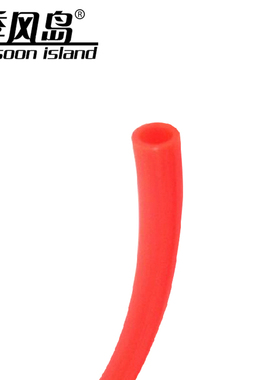 季风岛 汽车耐高温红色进气管废气管 水管煤气管真空管子内径可选
