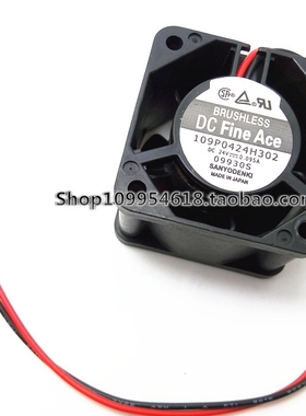 三洋 4028 24V 0.095A 4厘米 双滚珠 变频器风扇109P0424H302/301