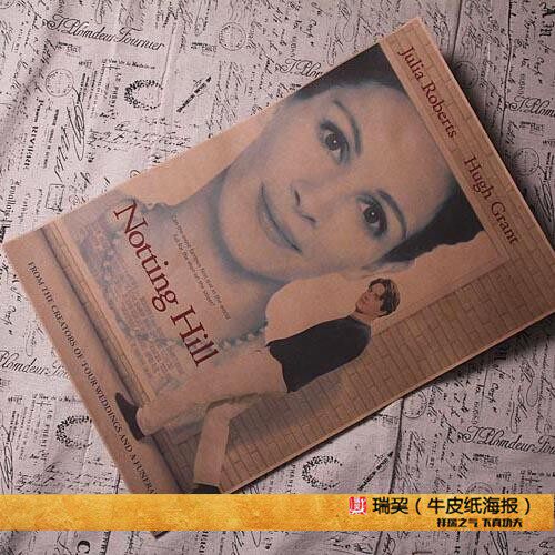 诺丁山电影海报notting hill 朱莉娅罗伯茨 新娘百分百 休格兰特