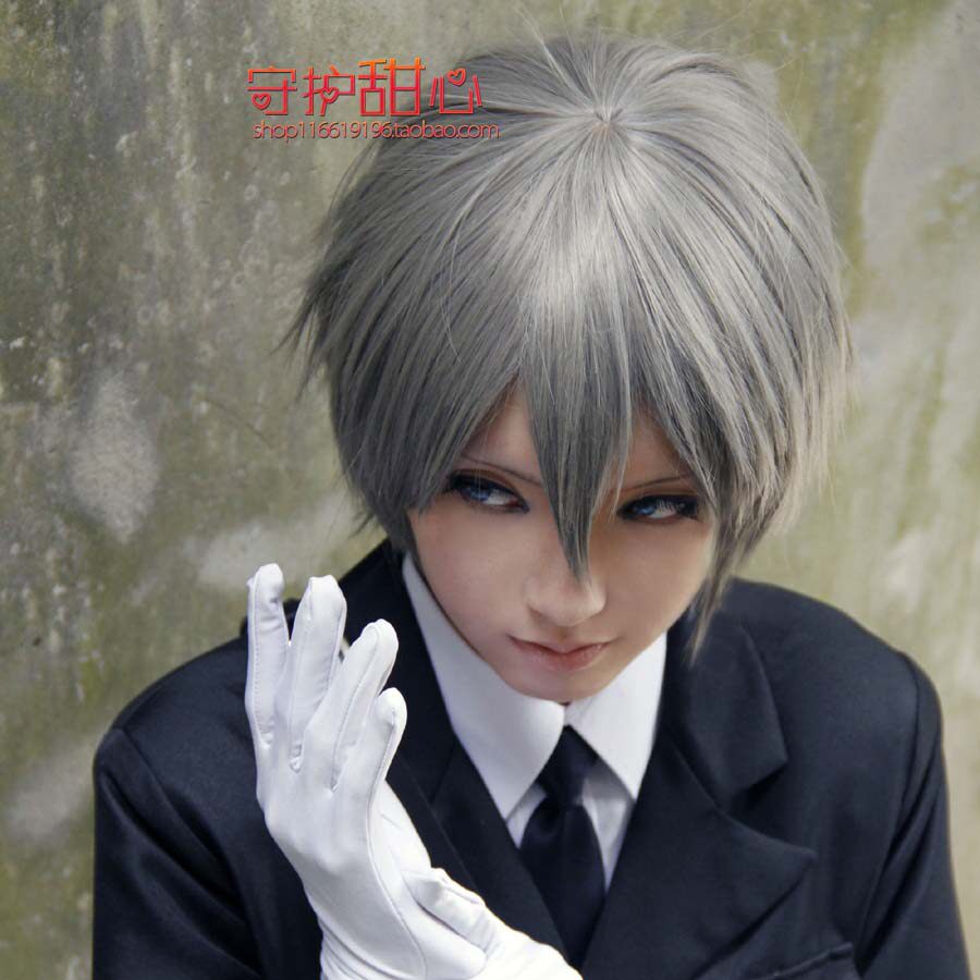 包邮甜心家咎狗之血Akira明宇佐见秋彦纯情罗曼史cosplay假发特价