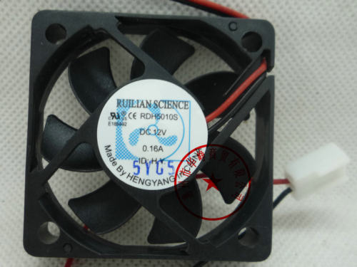 RDH5010S 5010 12v 0.16a 散热风扇 RDM5010B 0.08A HZDO 5cm厘米