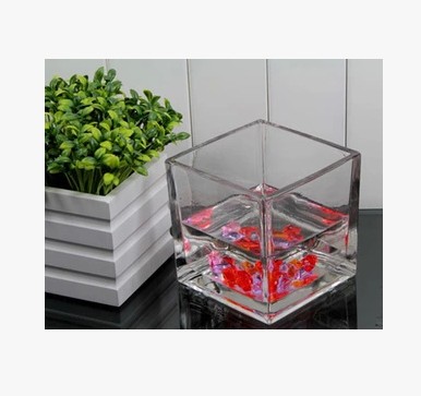玻璃方缸水仙莲水培器皿花瓶方形