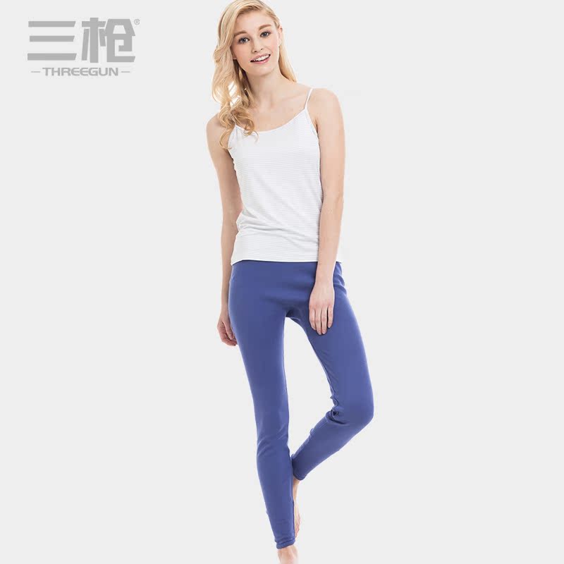 Pantalon collant THREEGUN simple en coton - Ref 748293 Image 1