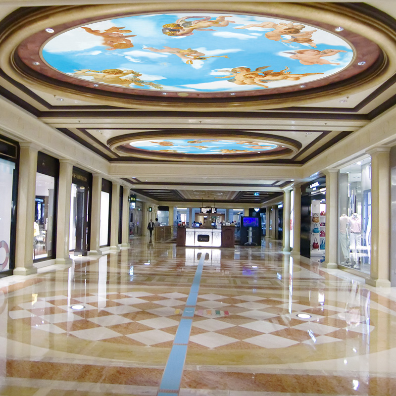 丘比特吊顶天顶壁画无缝无纺墙纸天花板酒店ktv宗教欧式天使壁纸