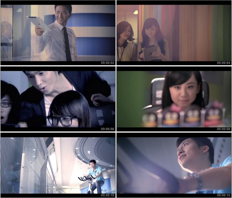 企业公司员工工作生活玩IPAD敲键盘玩游戏健身小高清实拍视频素材