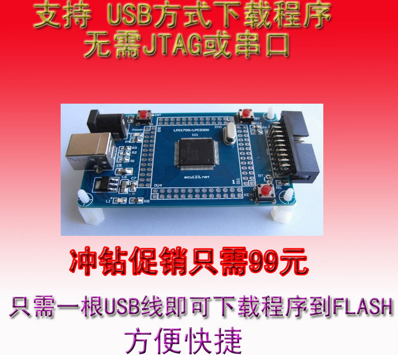LPC1768 最小系统板/LPC1768小系统板 (众多例程) USB轻松学