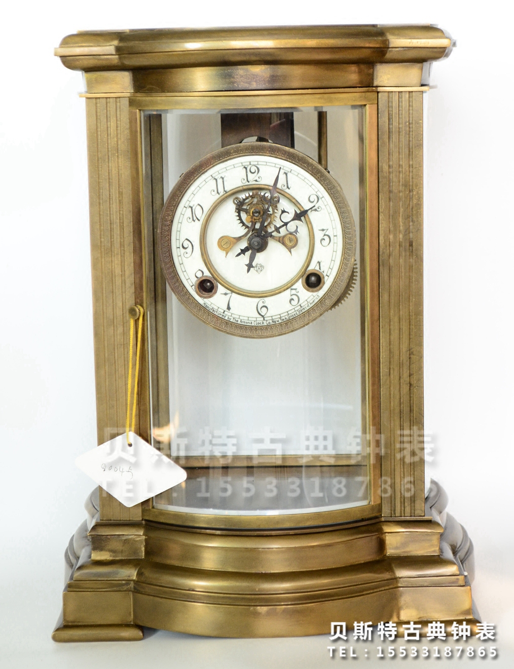 四明钟|欧式古典|机械仿古座钟|理石铸铜钟|样板间摆设|仿古董钟