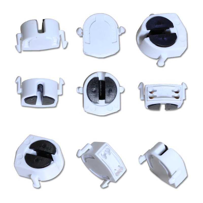 T5支架灯头t4荧光灯灯脚 日光灯灯座 格栅栏灯盘插脚 LED灯管插座