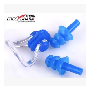 硅胶 防水耳塞鼻夹 套装游泳 预防呛水