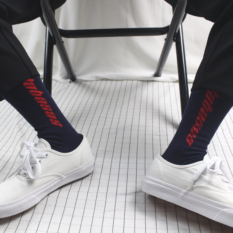 侃爷calabasas欧美街头嘻哈潮牌yeezy中筒袜子 潮流男女情侣长袜