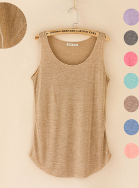 夏季女装韩版棉麻背心透气小清新文艺弧形小吊带薄无袖打底衫上衣