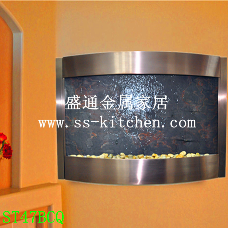 时尚壁挂流水墙 家居装饰画 欧式挂件背景装饰 流水喷泉加湿器