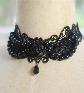 唯美宫廷洛丽塔新娘蕾丝项链