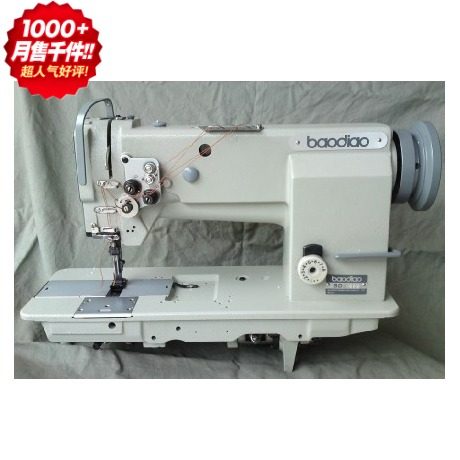 宝雕牌//4420型/自动循环运油三同步du双针车/工业缝纫机