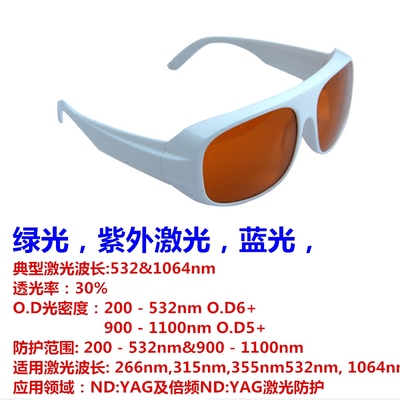 包邮激光护目镜辐射绿光防护眼镜